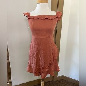 B Smart Juniors 3 Burnt Orange Dress